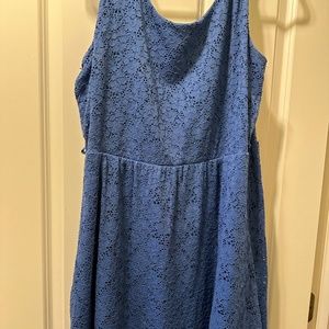 Blue lace dress